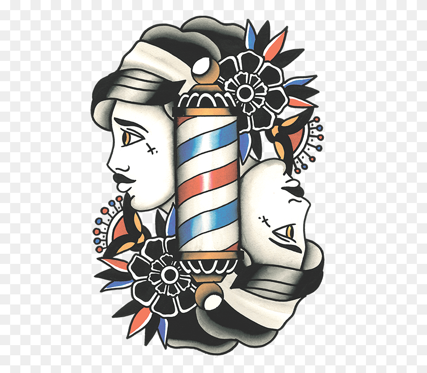 489x675 Descargar Png Barbet Clipart Masculino Peluquero Logos Para Lady Barbers, Graphics, Artista Hd Png
