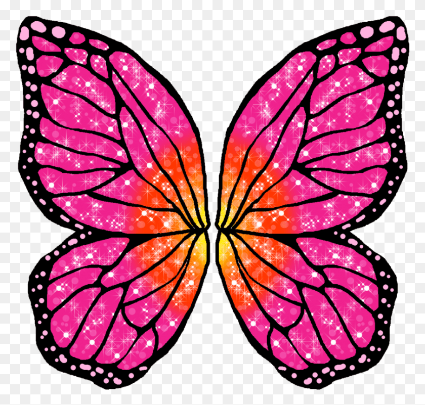 840x798 Barbie Clipart Wing Mariposa Barbie, Leaf, Plant, Pattern HD PNG Download