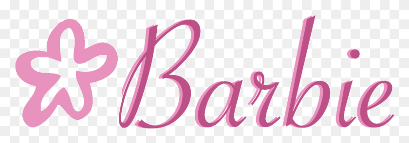 972x294 Barbie Florwers Logo Barbie Logo, Text, Alphabet, Number HD PNG Download
