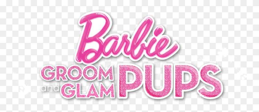980x384 Barbie Groom And Glam Pups Barbie, Label, Text, Word HD PNG Download