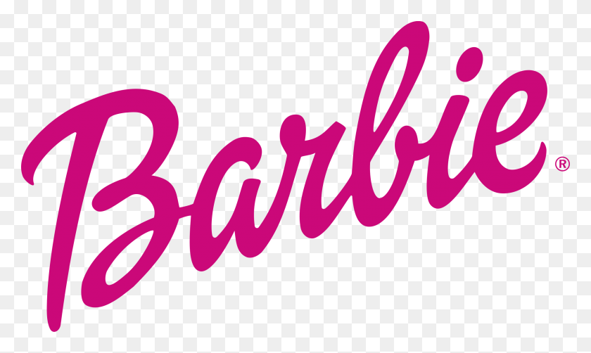 2400x1360 Логотип Барби Прозрачный Розовый Цветной Логотип, Текст, Динамит, Бомба Png Скачать