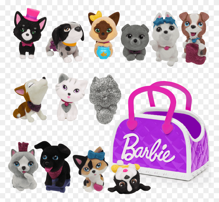 2945x2696 Descargar Png Barbie Pets Series 2 Coleccionables Mini Mascotas Barbie Pets Blind Bags, Bolso De Mano, Accesorios Hd Png