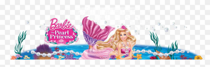 1332x357 Barbie Sereia Barbi Prinsesa De Las Perlas, Figurine, Doll, Toy HD PNG Download