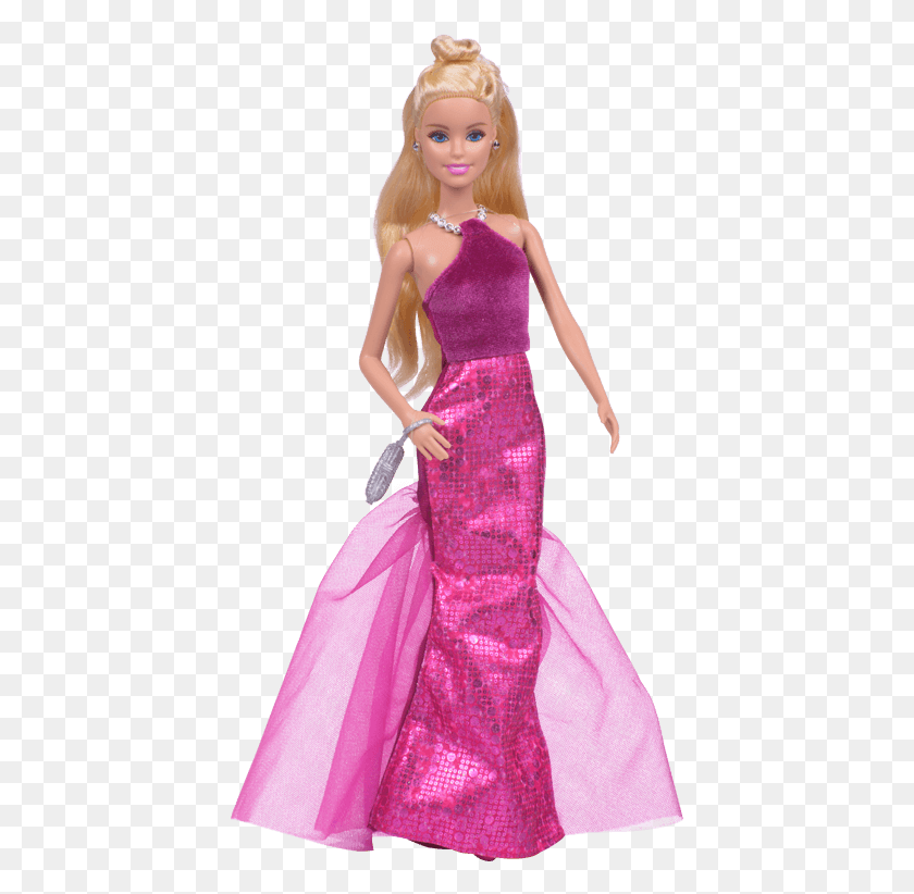 417x762 Descargar Png Barbie Vestido De Fiesta Mi Jugueteramp237A Barbie, Doll, Toy, Figurine Hd Png