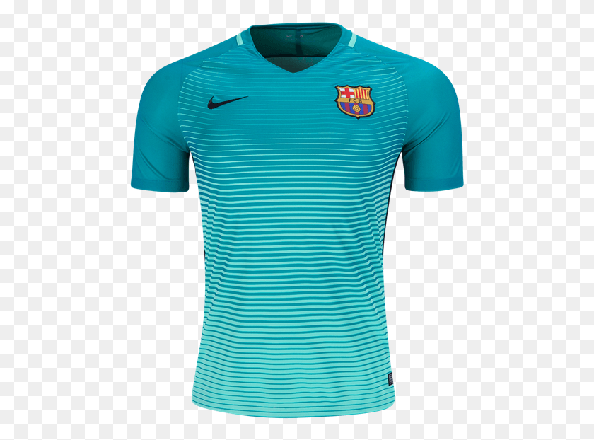 473x562 Barcelona 1617 Third Soccer Jersey Barcelona Jersey Full Sleeve, Clothing, Apparel, Shirt HD PNG Download