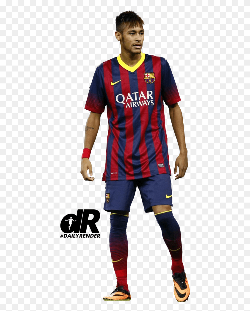 438x984 Barcelona Fc Neymar, Clothing, Apparel, Person HD PNG Download