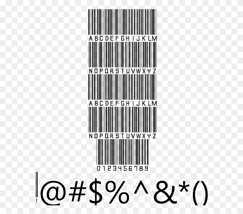 598x681 Barcode Font Example Purple Email, Gray, World Of Warcraft HD PNG Download