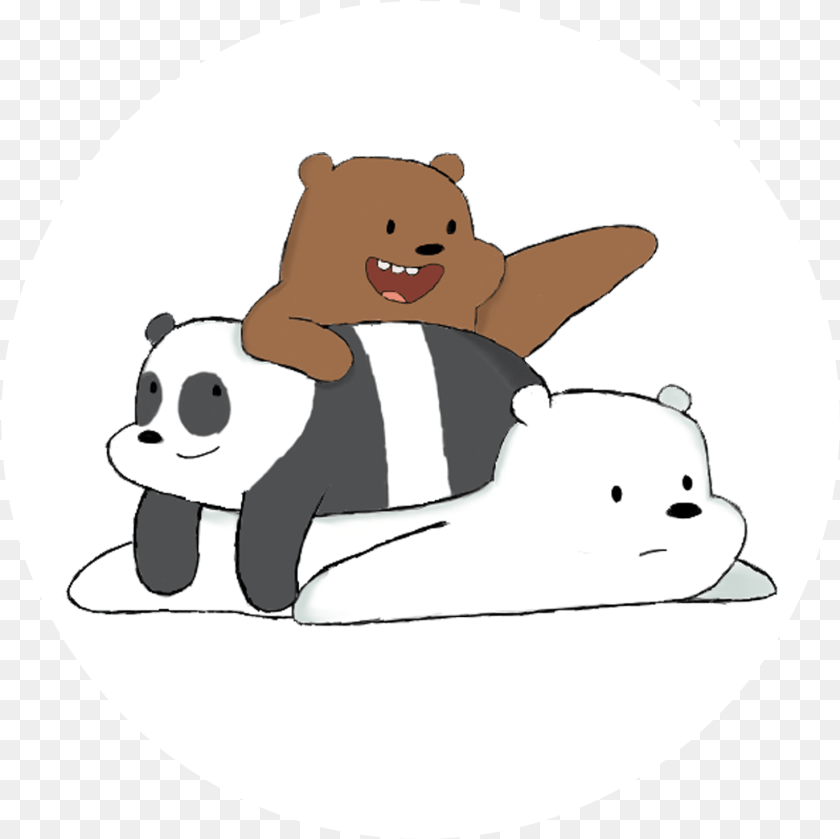 Bare Bears Clingy Cartoon We Bare Bear, Animal, Mammal, Wildlife, Person PNG