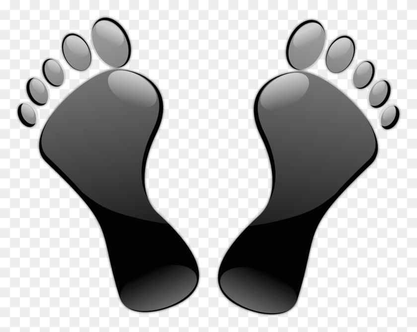 1920x1502 Bare Feet Image Black Feet, Footprint HD PNG Download