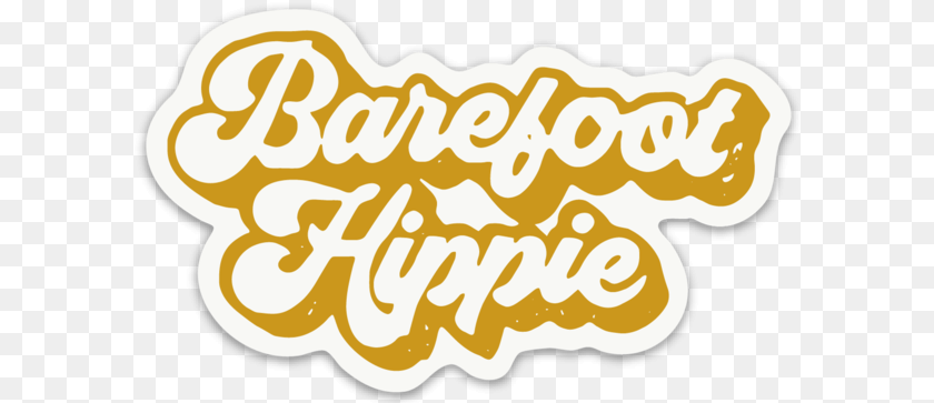 Barefoot Hippie Bumper Sticker Clip Art, Text, Animal, Dinosaur, Reptile Clipart PNG