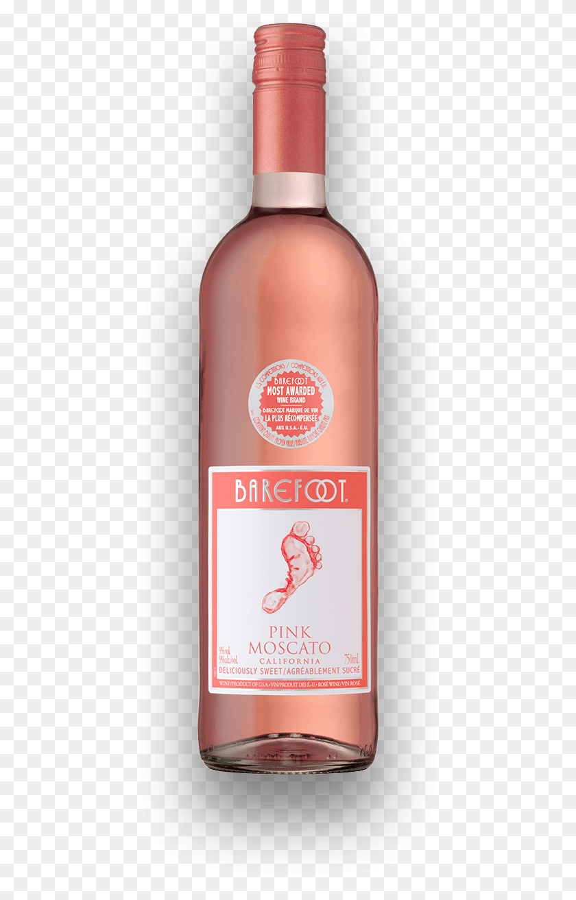 452x1253 Босиком Розовое Москато Вино Розовое Вино Босиком, Бутылка, Кетчуп, Еда Hd Png Скачать