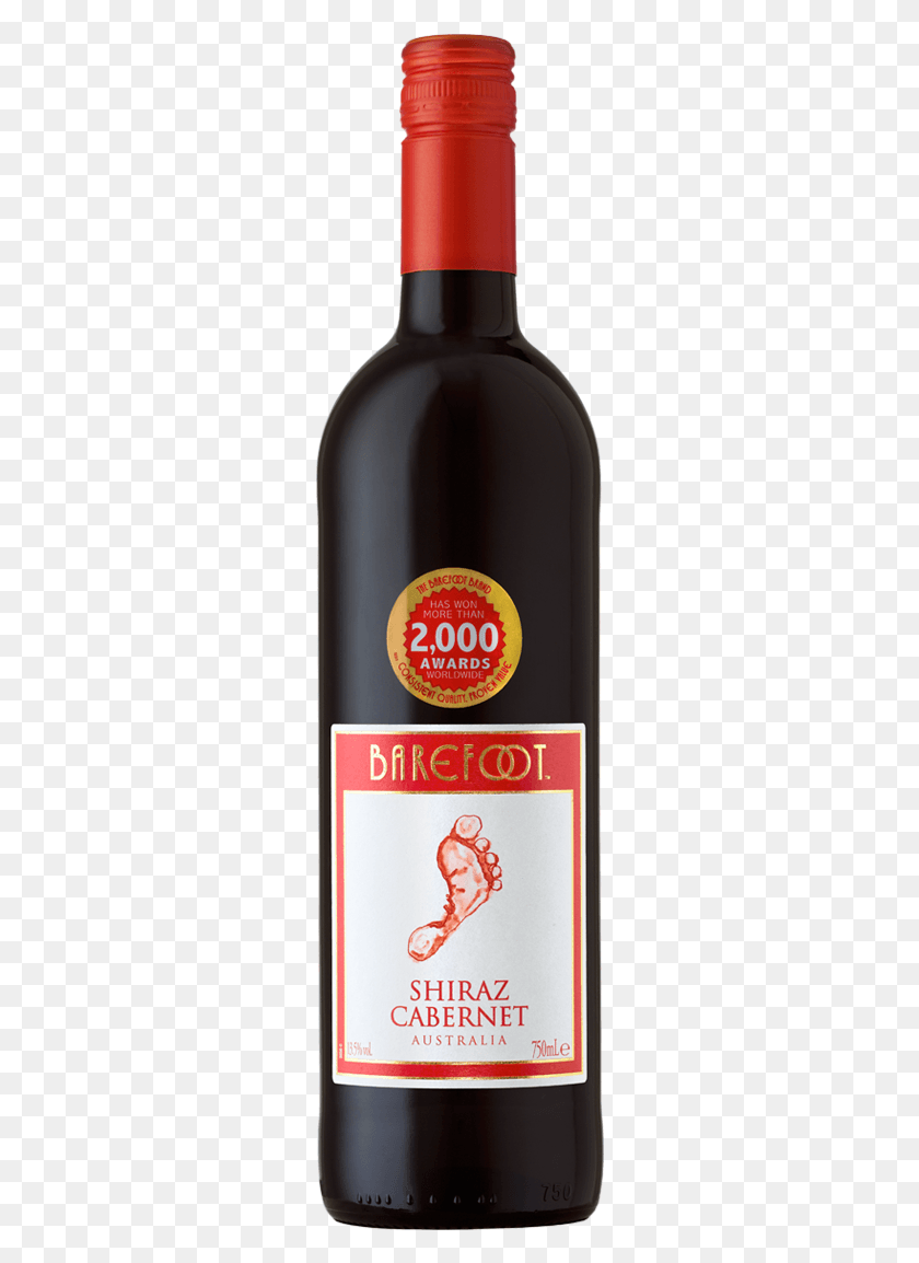 264x1094 Barefoot Shiraz Cabernet Wine Barefoot Red, Beer, Alcohol, Beverage HD PNG Download