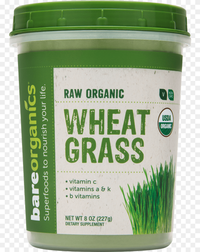 767x1059 Bareorganics Hierba De Trigo En Polvo 227g Bareorganics Wheatgrass Powder Raw Organic, Herbal, Herbs, Plant, Dessert Clipart PNG