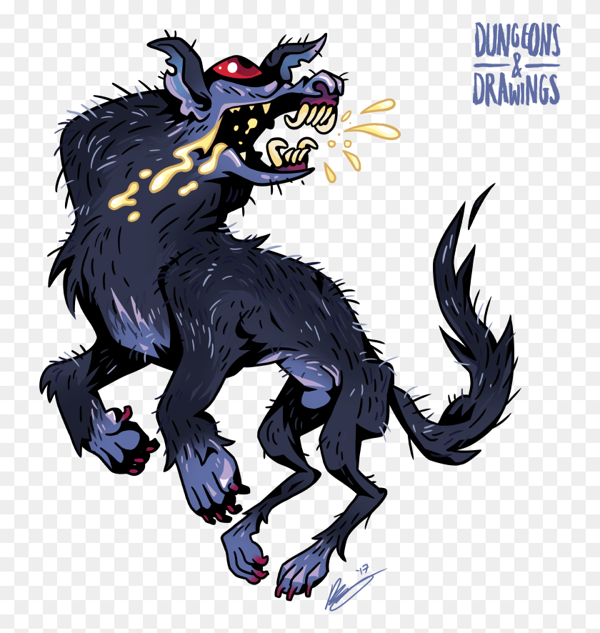 731x826 Barghest The Barghest Is The Particular Flavour Of Barghest Transparent, Dragon, Animal, Mammal HD PNG Download