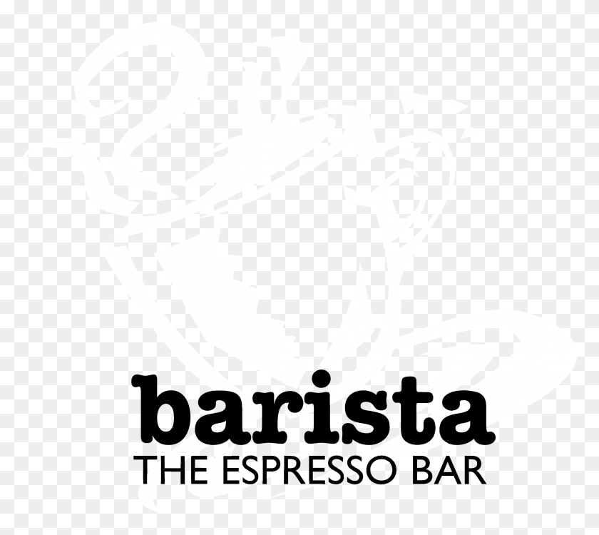 2191x1941 Barista Logo Black And White War On Poverty, Stencil, Coffee Cup, Cup HD PNG Download
