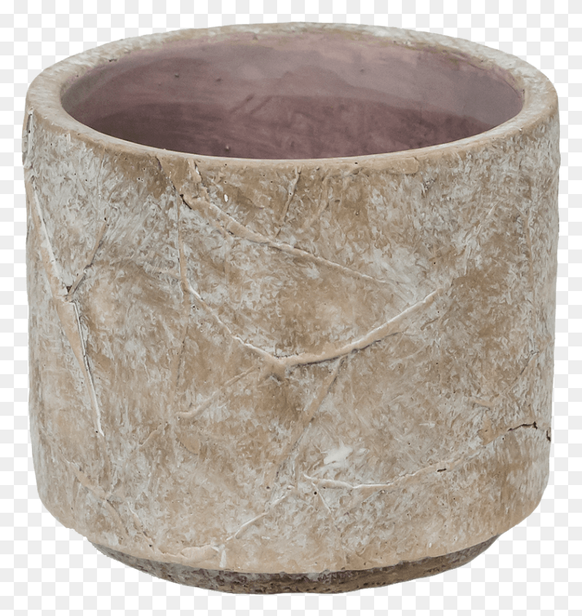 820x872 Bark Cylinder Flowerpot, Pottery, Bread, Food HD PNG Download
