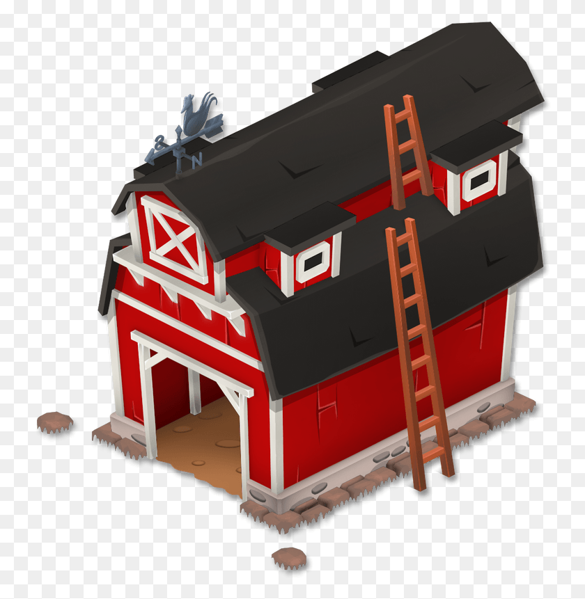742x801 Barn Hay Day Barn, Furniture, Fire Truck, Truck HD PNG Download