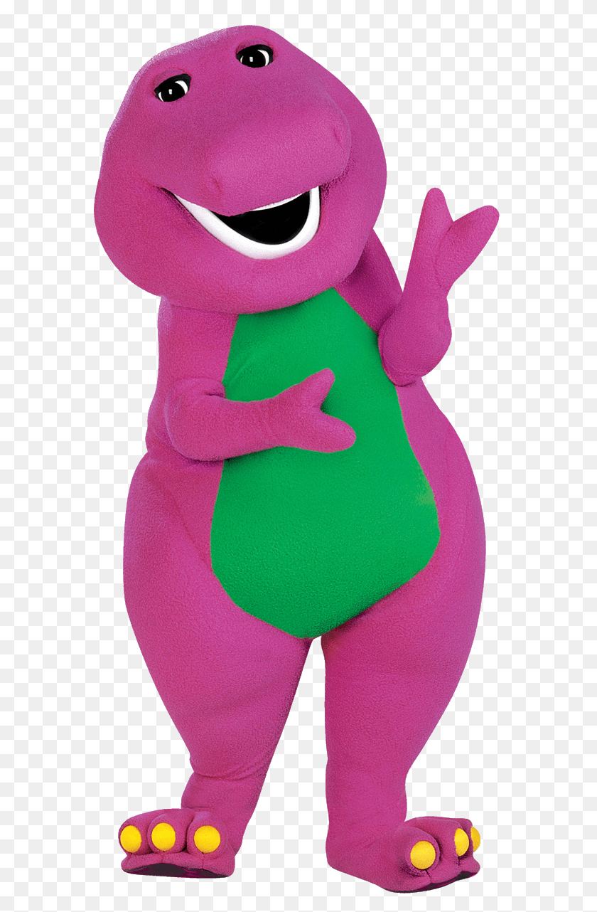 650x1282 Barney Dinosaur, Plush, Toy, Purple Sticker PNG