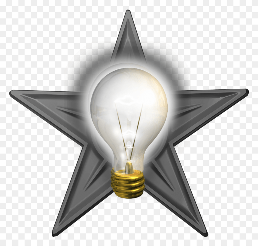 1261x1198 Barnstar Lightbulb Hires Portable Network Graphics, Light, Lamp, Lighting HD PNG Download