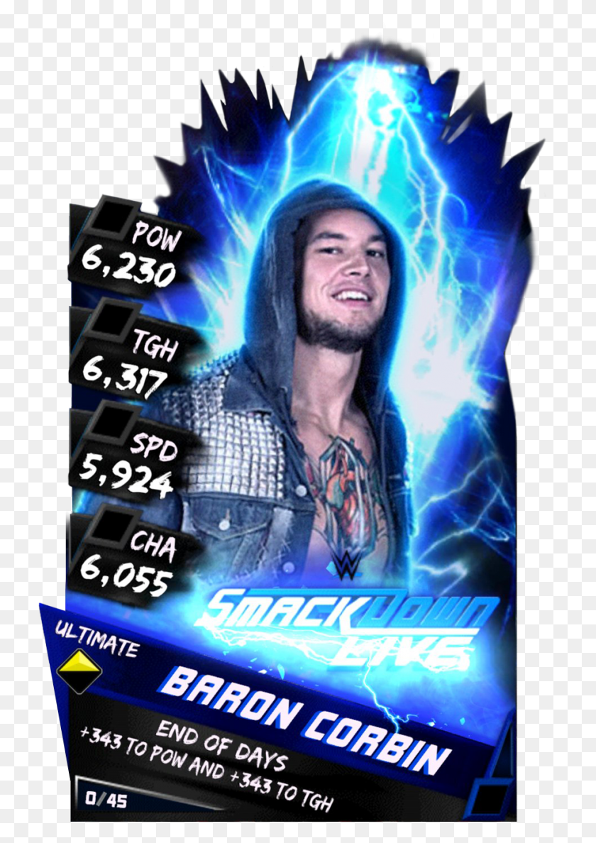 734x1128 Baron Corbin Wwe Supercard Wwe Supercard Ultimate Cards, Poster, Advertisement, Flyer HD PNG Download