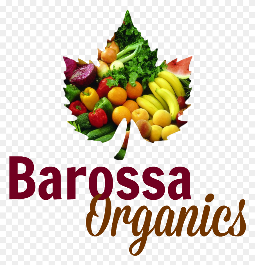 911x950 Barossa Organics Barossa Organics Organic Fruit And Veg Logo, Plant, Meal, Food HD PNG Download