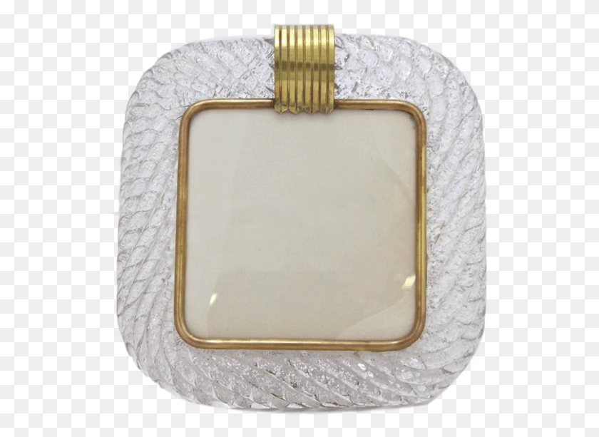 529x553 Barovier Toso 1970s Vintage Clear Twisted Murano Glass Picture Frame, Accessories, Accessory, Jewelry HD PNG Download