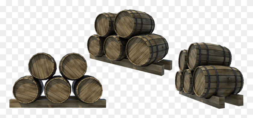 1264x538 Barrels, Barrel, Keg, Wood HD PNG Download