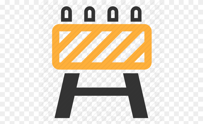 512x512 Barrier Resticted Under Construction Icon, Fence, Barricade, Scoreboard Clipart PNG