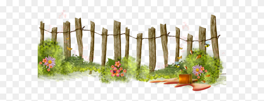 601x264 Barrieresclotures Plus Garden Fence Clipart, Gate, Plant, Picket HD PNG Download