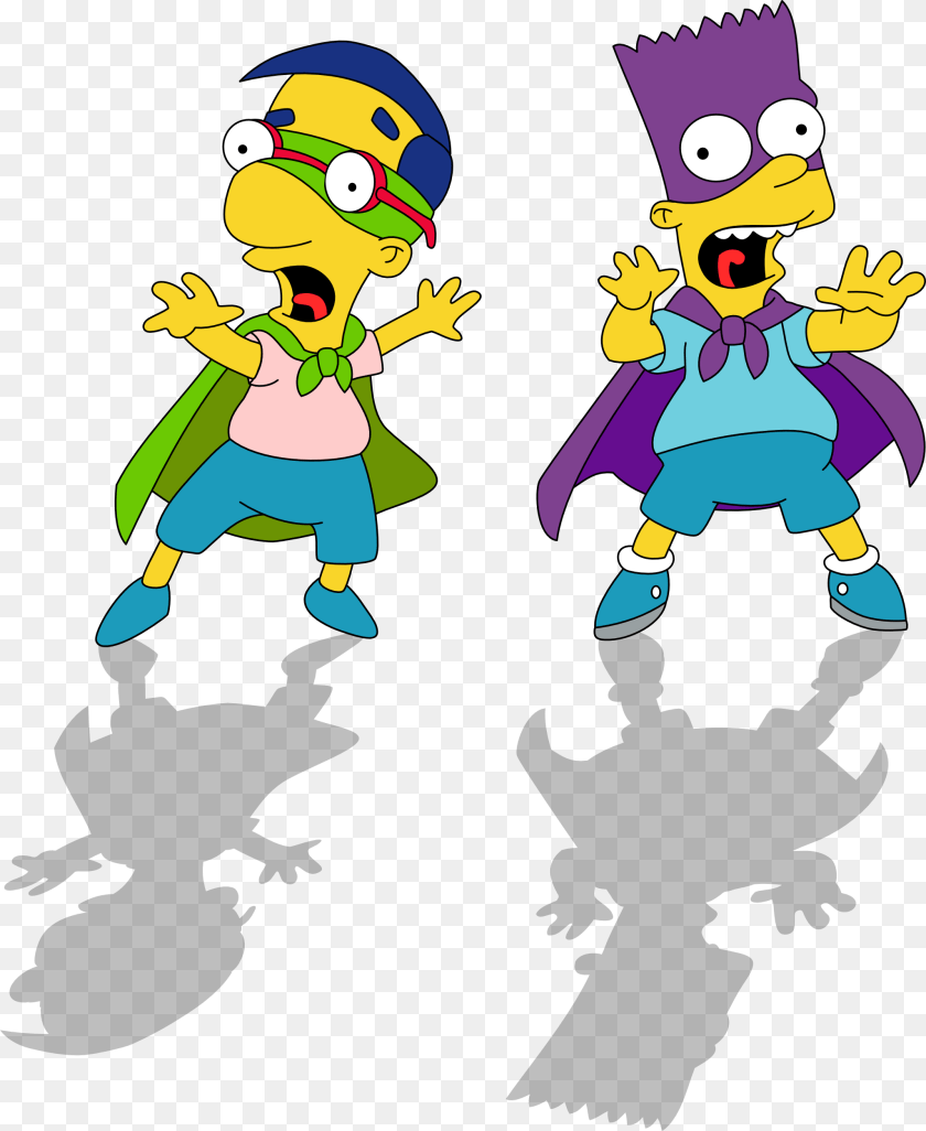 Bart Simpson And Milhouse, Baby, Person, Cartoon Transparent PNG