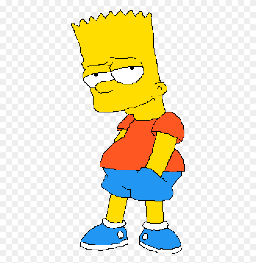 375x803 Bart Simpson Clipart Love Edit Simpson Bart Monigote, Person, Human, Clothing HD PNG Download
