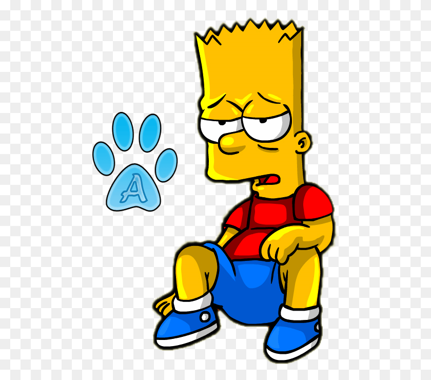 482x680 Bart Simpson Imagenes De Anime Los Simpson, Hand HD PNG Download