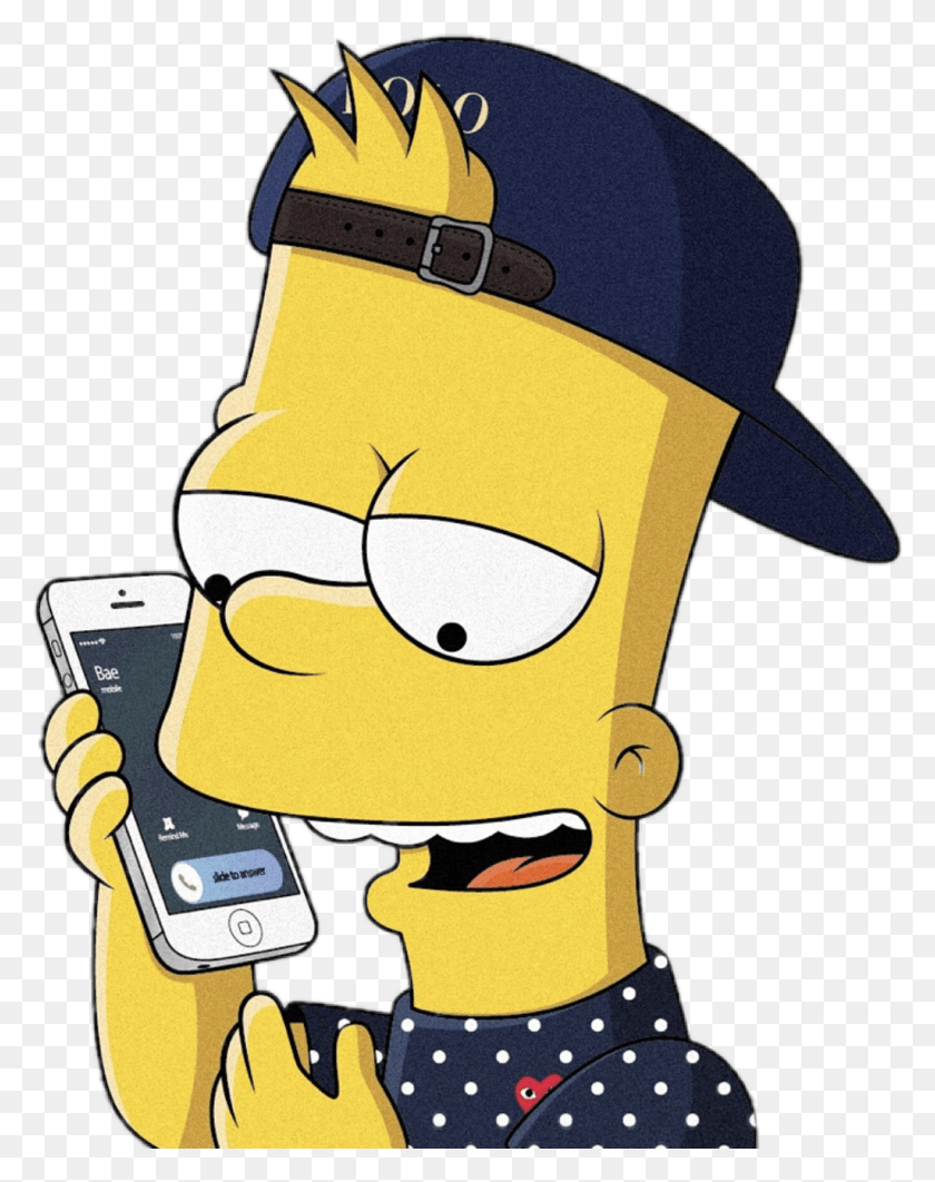 1024x1316 Descargar Png Bart Simpson Simpsons Iphone Polo Lacoste Yeezy Supremo, Ropa, Vestimenta, Etiqueta Hd Png