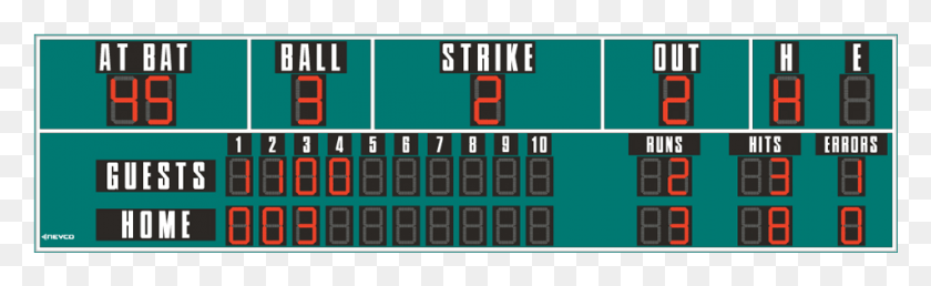 953x242 Baseball 1503 Display Device, Scoreboard, Word, Electrical Device HD PNG Download