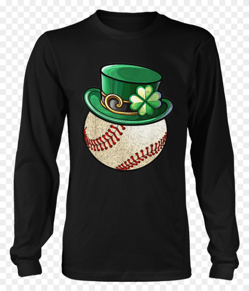 807x953 Baseball Ball Leprechaun Hat Shirt St Shirt, Sleeve, Clothing, Apparel HD PNG Download