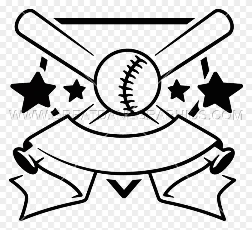 825x748 Baseball Crest, Bow, Symbol, Star Symbol HD PNG Download