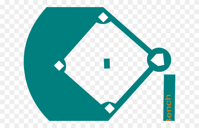 640x480 Baseball Diamond Vector Silhouette Baseball Diamond Svg, Symbol, Recycling Symbol HD PNG Download