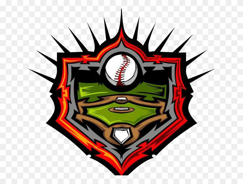 650x579 Baseball Field Softball Clip Art Logo Campo Beisbol, Dynamite, Bomb, Weapon HD PNG Download