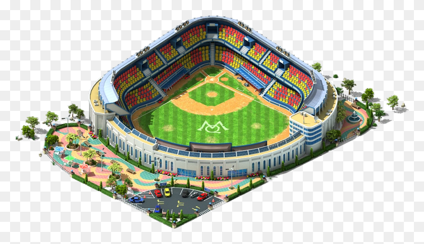 985x536 Baseball Stadium, Building, Arena, Sport HD PNG Download