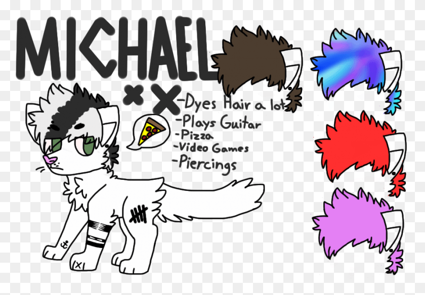 890x598 Based On Michael Clifford From 5sos He39s A Cat Cartoon, Person, Human, Poster HD PNG Download