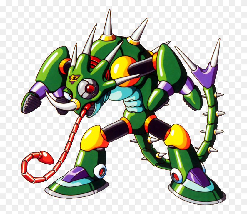 701x670 Based On The Chameleon Sting Chameleon Hides In A Boss Mega Man X, Toy, Robot HD PNG Download