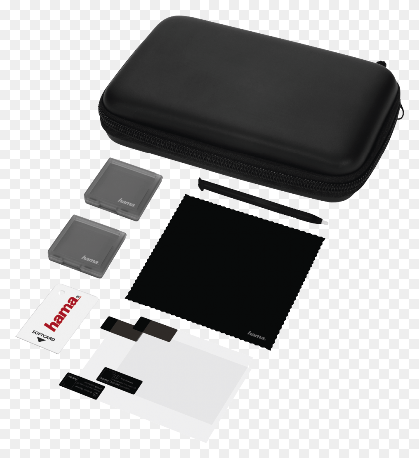 945x1041 Descargar Png Kit Básico De Accesorios Para Nintendo New 3Ds Xl Negro New Nintendo, Electrónica, Adaptador, Teléfono Hd Png