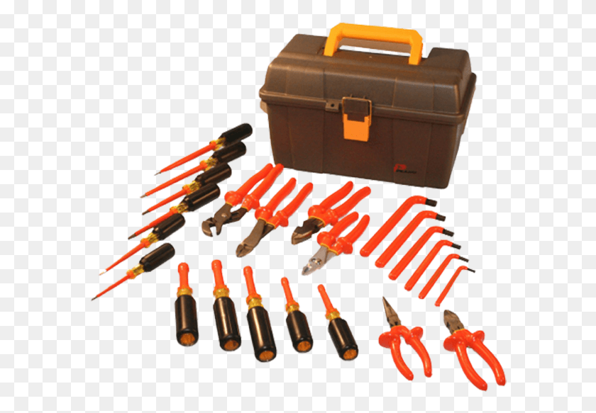 588x523 Basic Insulated Tool Set Bullet, Briefcase, Bag HD PNG Download