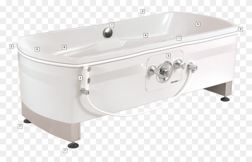 1487x912 Basic Wanne01 Bathtub, Tub, Jacuzzi, Hot Tub HD PNG Download
