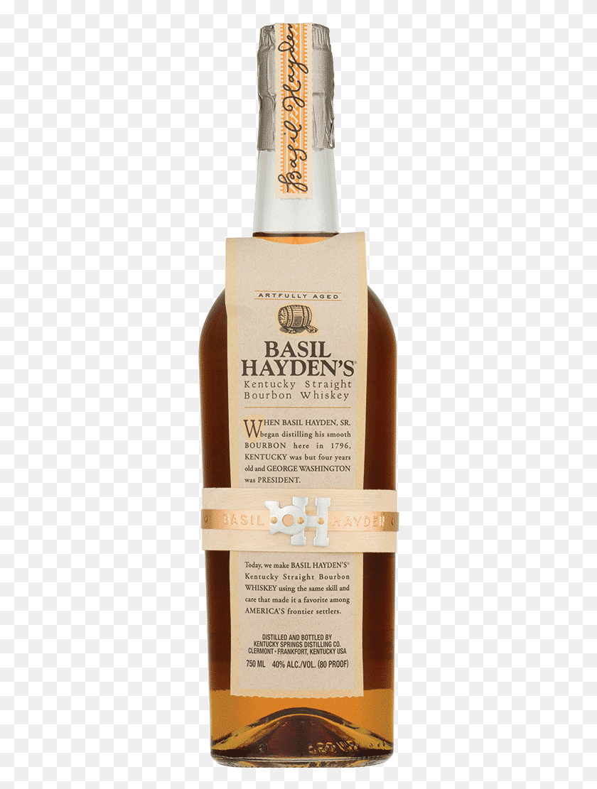 284x1051 Basil Hayden39s Kentucky Straight Bourbon Whiskey Basil Hayden Rye Whiskey, Label, Text, Beverage HD PNG Download