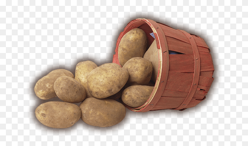 672x436 Basket Of Potatoes, Plant, Potato, Vegetable HD PNG Download