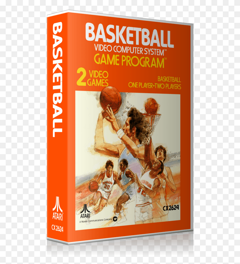 518x865 Descargar Png Baloncesto Atari 2600 Juego De Cubierta Para Encajar Un Estilo Ugc Atari, Anuncio, Cartel, Volante Hd Png