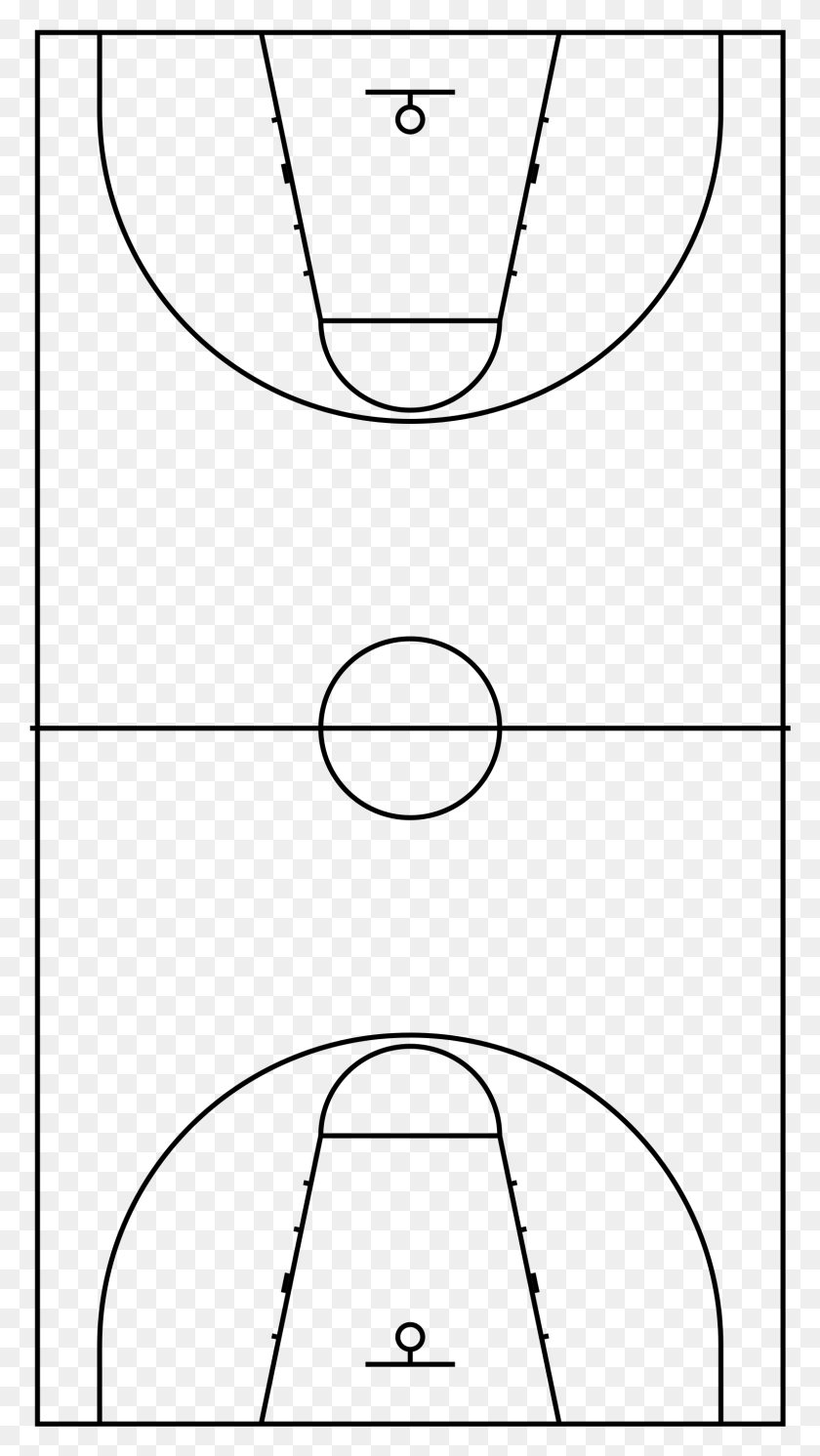 1532x2812 Basketball Court Dimensions No Label Basketball Court, Gray, World Of Warcraft HD PNG Download