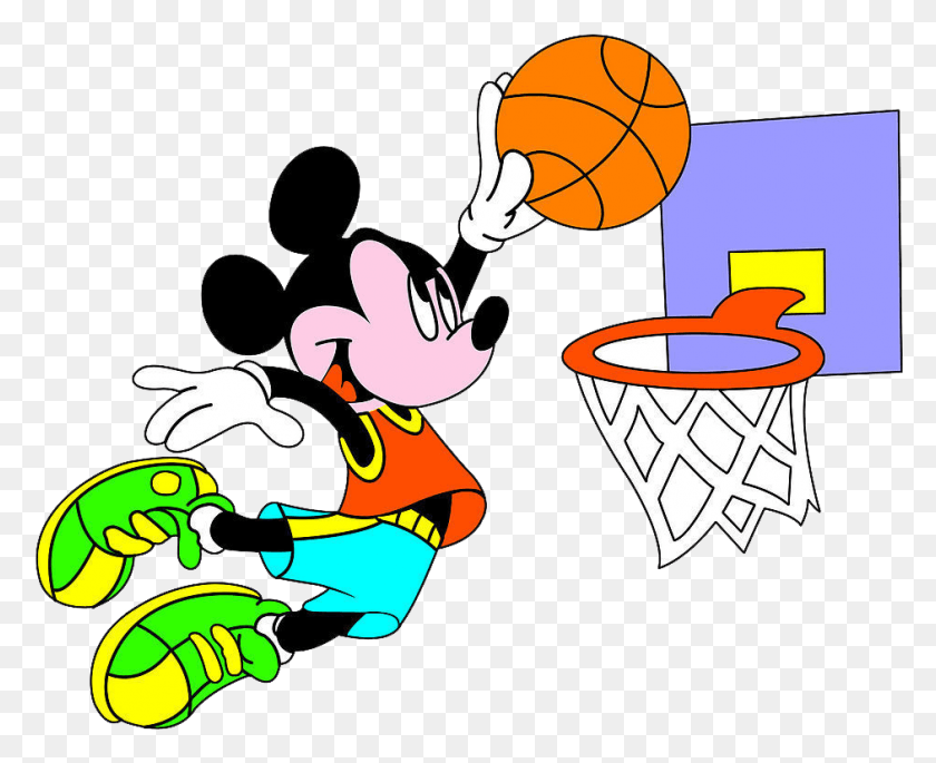 941x755 Basketball Drawing Mickey Mouse Can You Guess The Difference, Graphics, Dj HD PNG Download