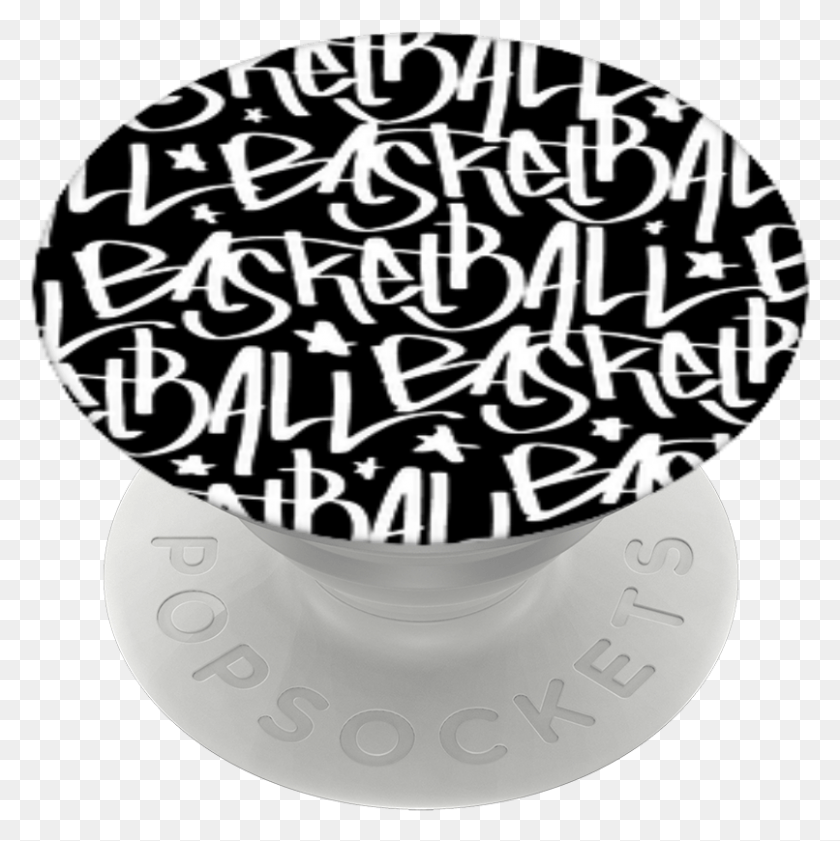 806x808 Basketball Graffiti Popsockets Circle, Text, Label, Handwriting HD PNG Download